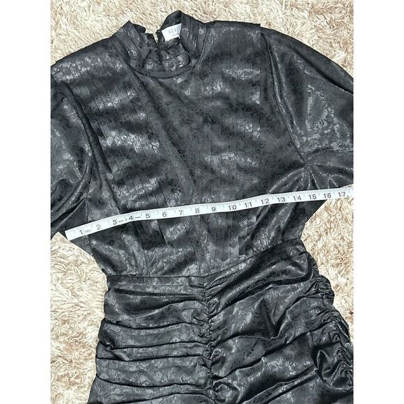 Hunter Bell Ariana Dress Black Knee Length Party Cocktail Size 0 - Picture 7 of 11